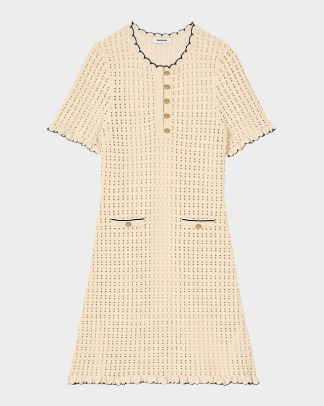 Dory Open-Knit Mini Dress